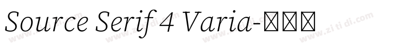 Source Serif 4 Varia字体转换